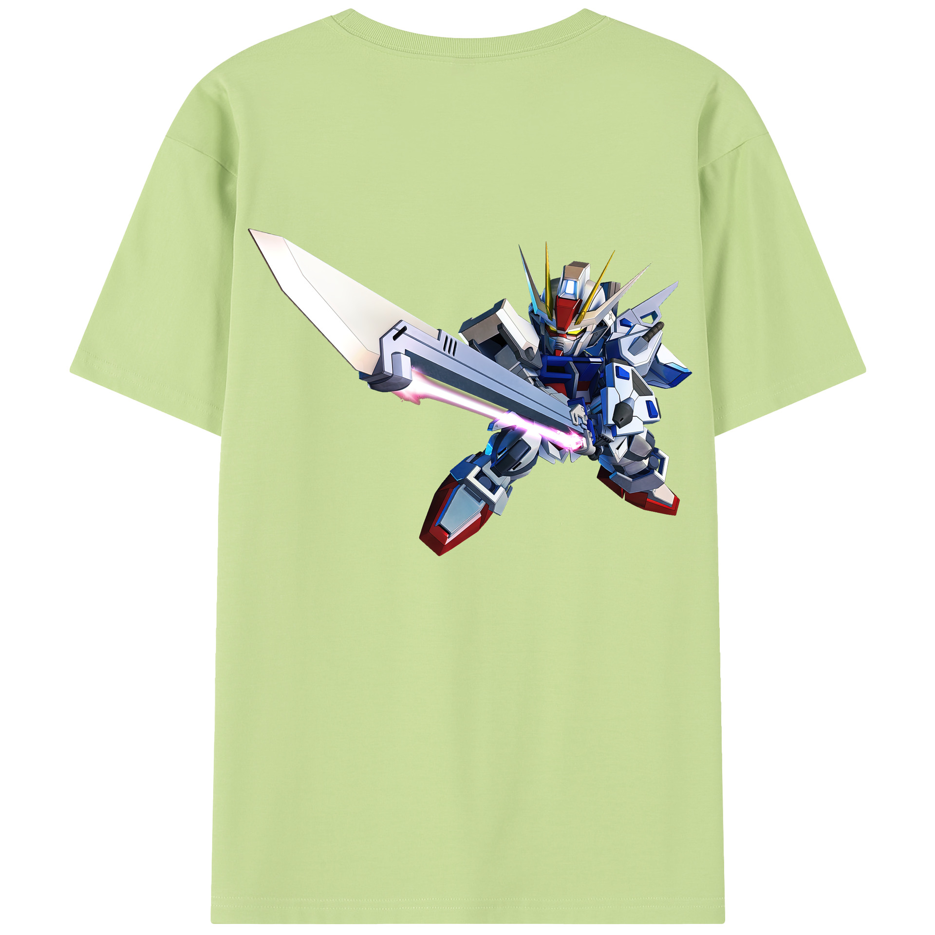 （画像用） 機動戦士ガンダム Mobile Suit Gundam 綿100％半袖Tシャツ（背面プリント）